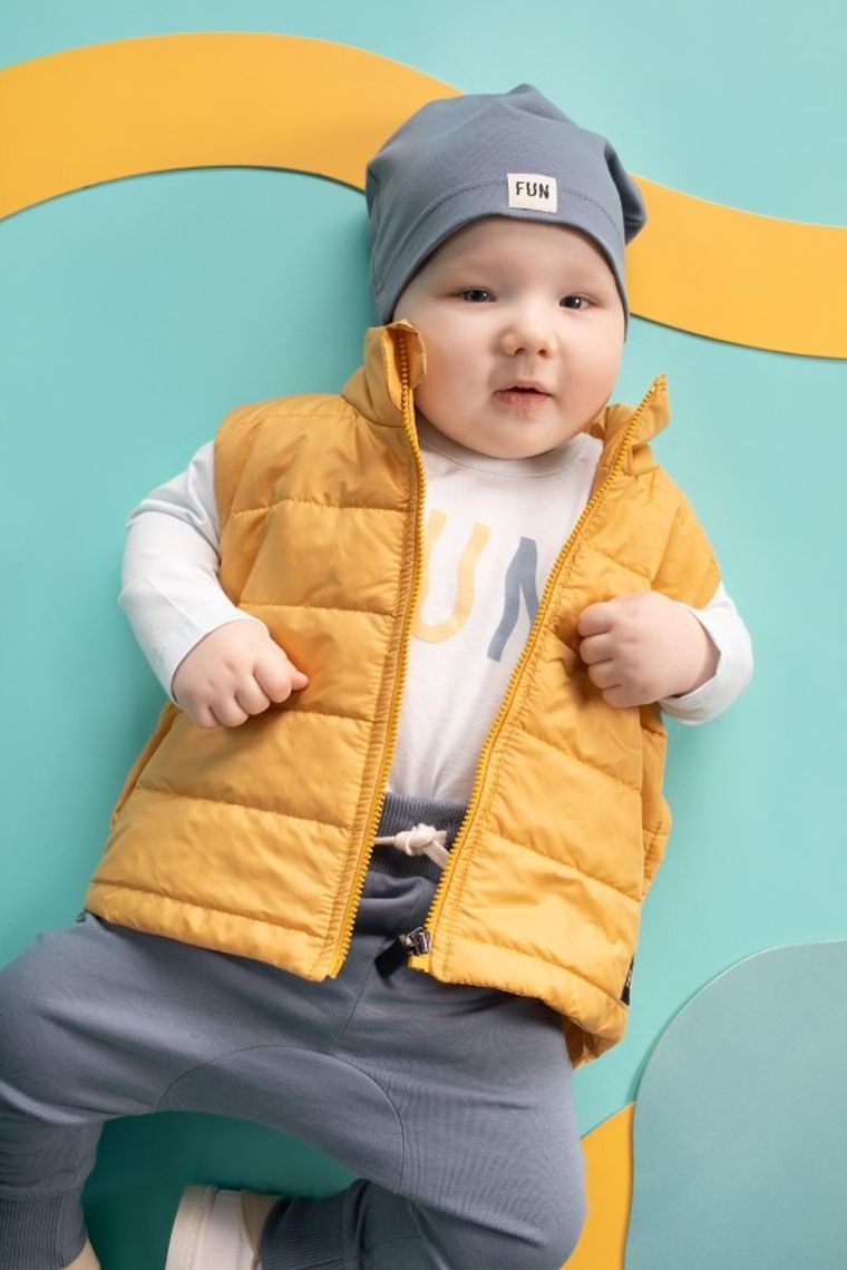 Body chłopięce z długim rękawem, jasnomiętowe, Fun, Pinokio