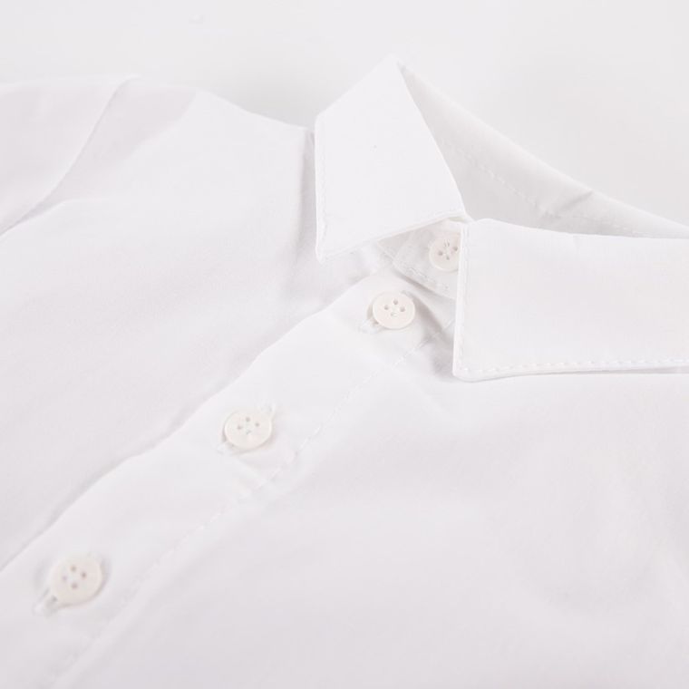 Body chłopięce z długim rękawem, koszulowe, białe, Eevi