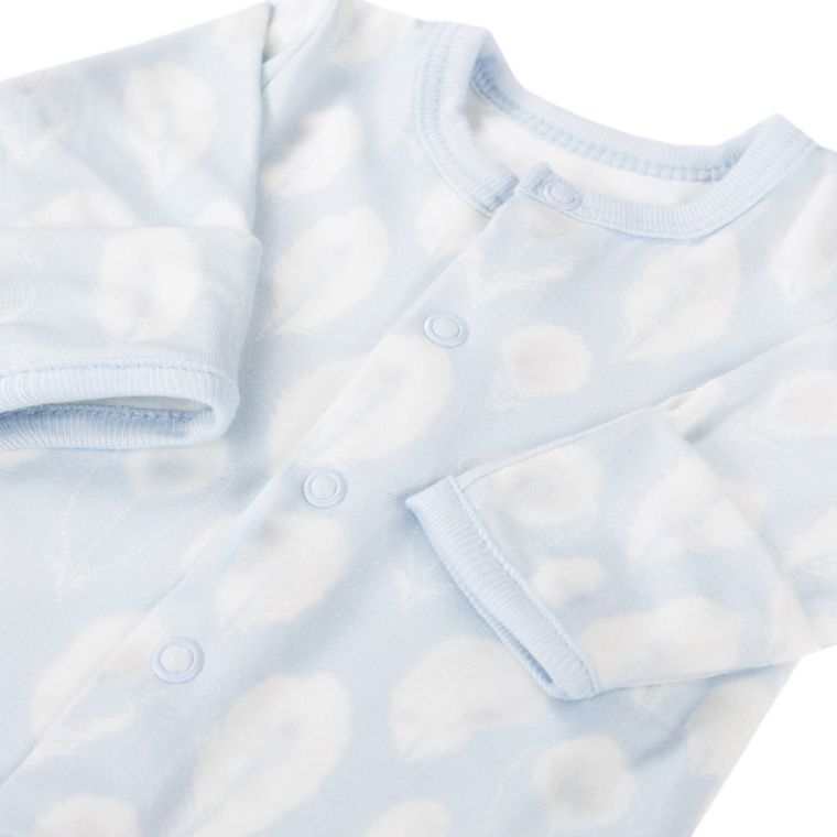 Body chłopięce z długim rękawem, niebieskie, Bamboo, Eevi