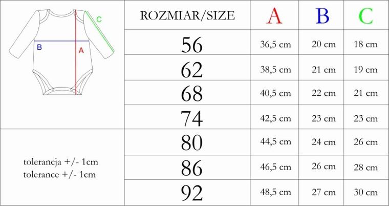 Body chłopięce z długim rękawem, niebieskie, Nicol