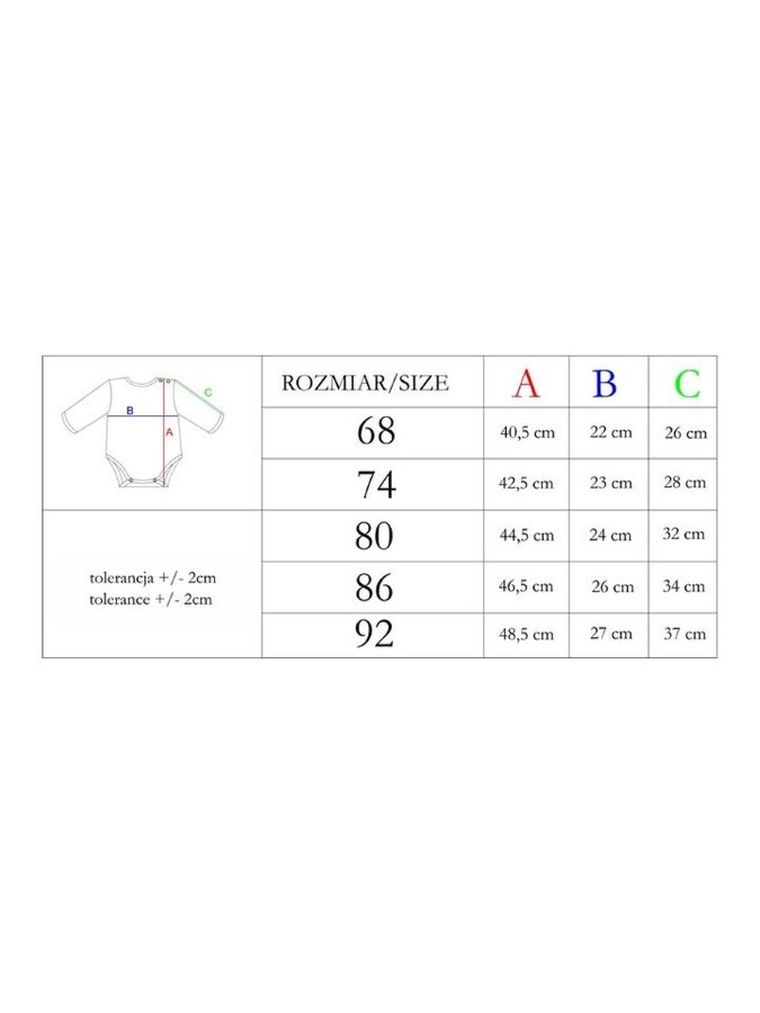 Body chłopięce z długim rękawem, niebieskie, Nicol