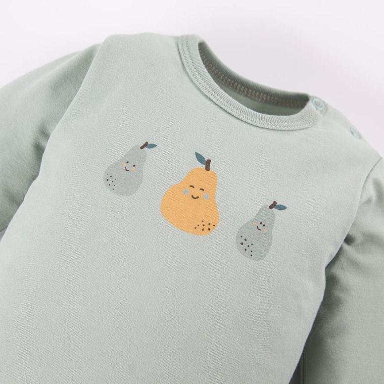 Body chłopięce z długim rękawem, zielone, Eevi