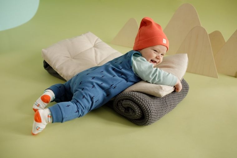 Body chłopięce z długim rękawem, zielone, Orange Flip, Pinokio