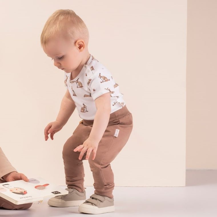 Body chłopięce z krótkim rękawem, białe, Nicol