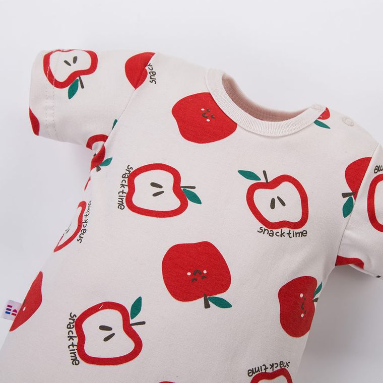 Body chłopięce z krótkim rękawem, ecru, Eevi