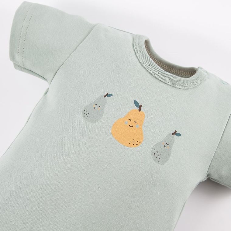 Body chłopięce z krótkim rękawem, zielone, Eevi