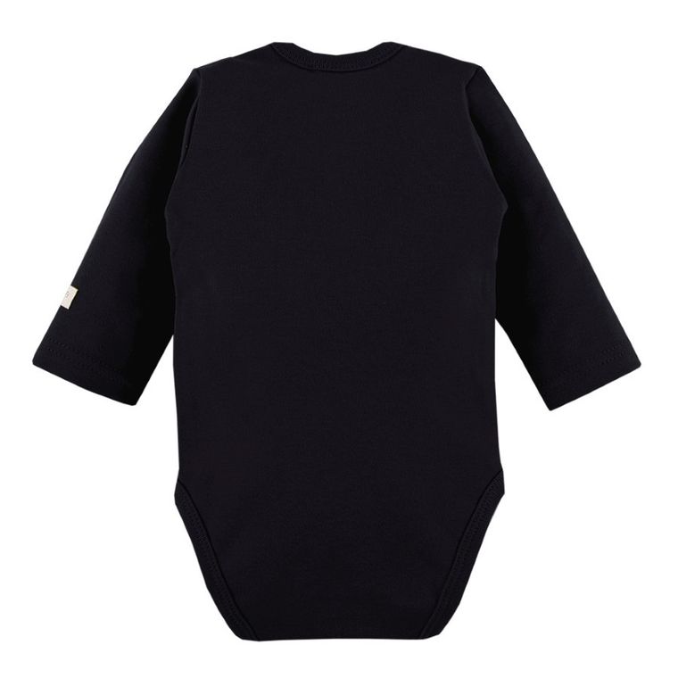 Body dziecięce z długim rękawem, czarne, Eevi
