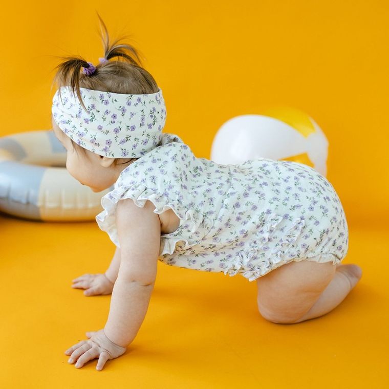 Body dziewczęce bez rękawów, ecru, Eevi