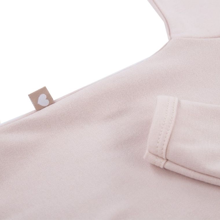 Body dziewczęce z długim rękawem, beżowe, Eevi