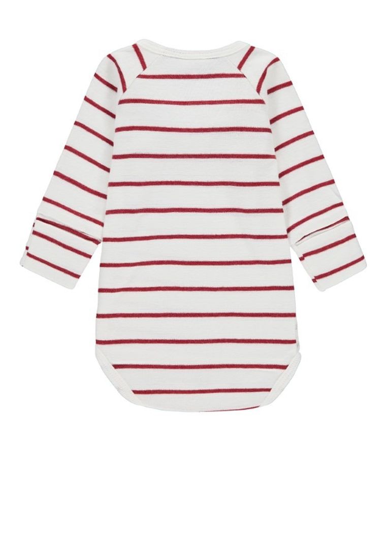 Body dziewczęce z długim rękawem, białe, Kanz