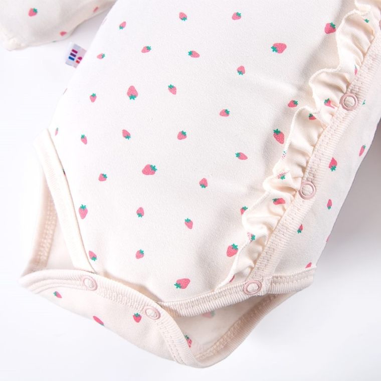 Body dziewczęce z długim rękawem, ecru, Eevi