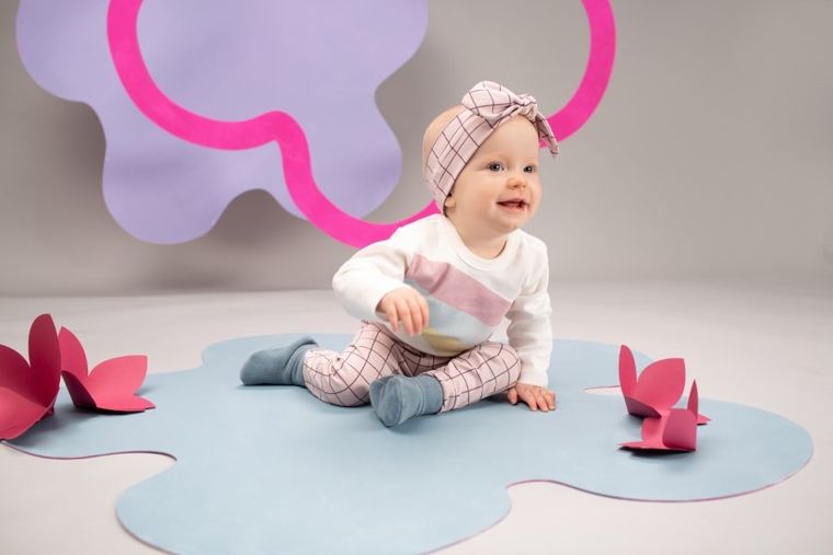 Body dziewczęce z długim rękawem, ecru, Pinokio