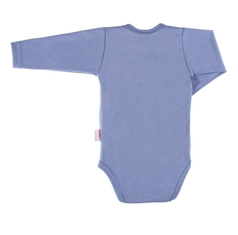 Body dziewczęce z długim rękawem, grafitowe, Eevi