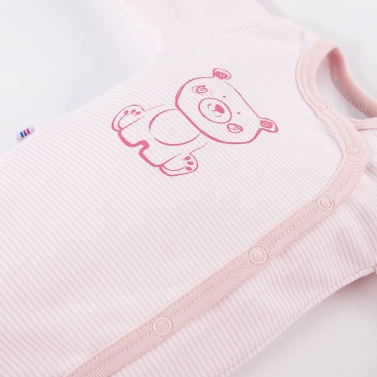 Body dziewczęce z długim rękawem, różowe, Big Bear, Eevi