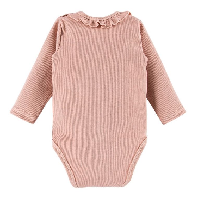 Body dziewczęce z długim rękawem, różowe, Bloom, Eevi