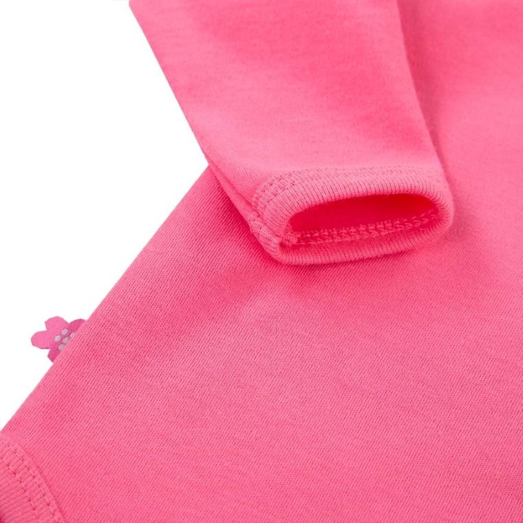 Body dziewczęce z długim rękawem, różowe, Eevi