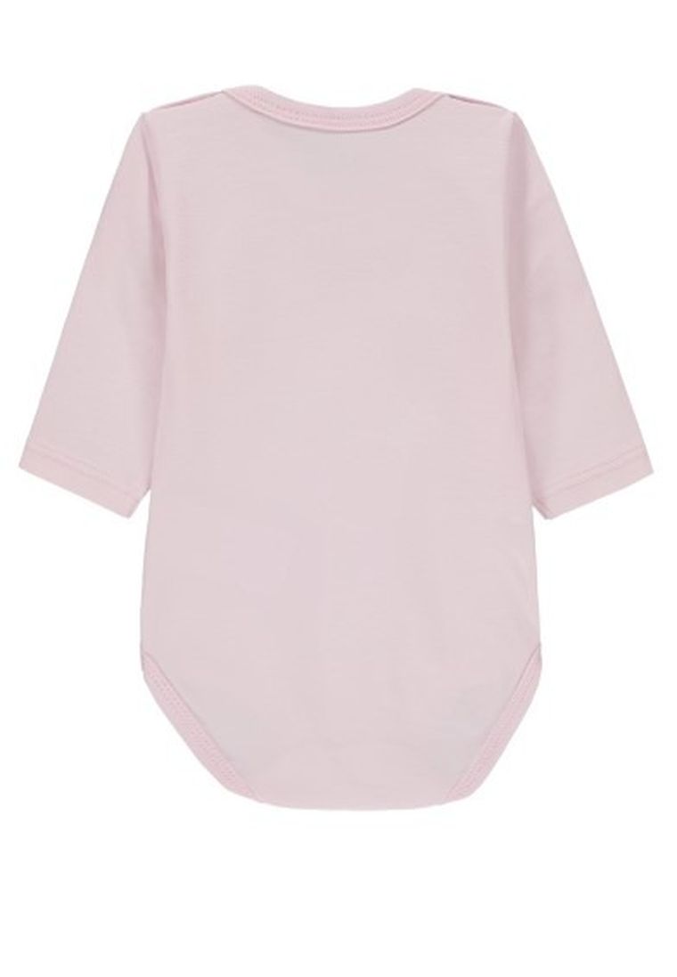 Body dziewczęce z długim rękawem, różowe, Kanz