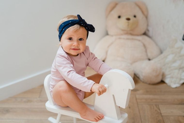 Body dziewczęce z długim rękawem, różowe, Miracle