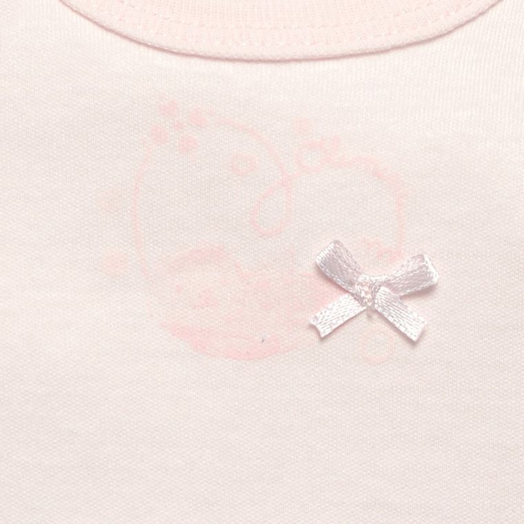 Body dziewczęce z długim rękawem, różowe, Olimpias