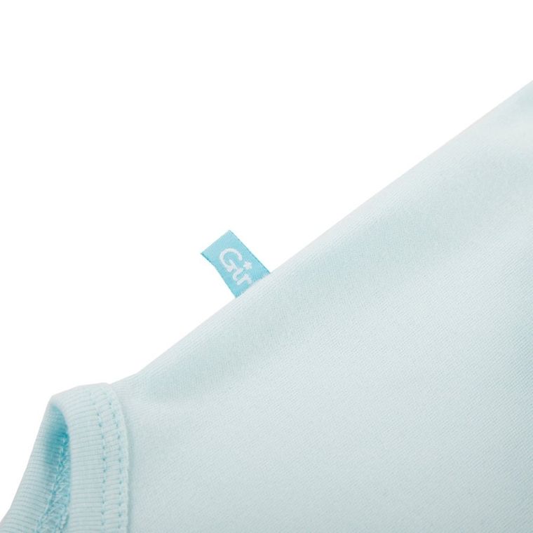 Body dziewczęce z długim rękawem, turkusowe, Eevi