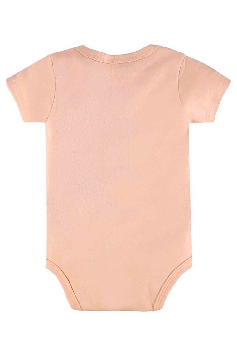 Body dziewczęce z krókim rękawem, jasnoróżowe, Up Baby