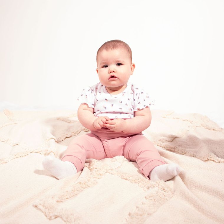 Body dziewczęce z krótkim rękawem, białe, Nicol