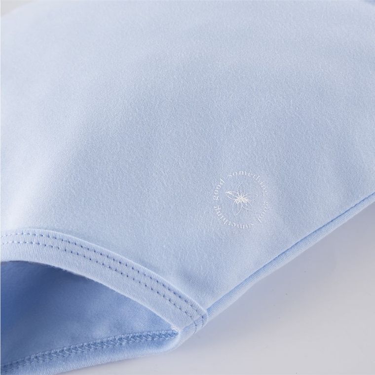 Body dziewczęce z krótkim rękawem, niebieskie, Eevi