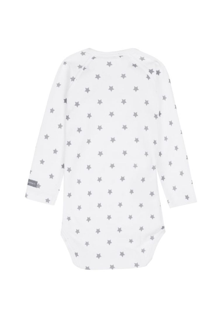 Body niemowlęce z długim rękawem, białe, Bellybutton