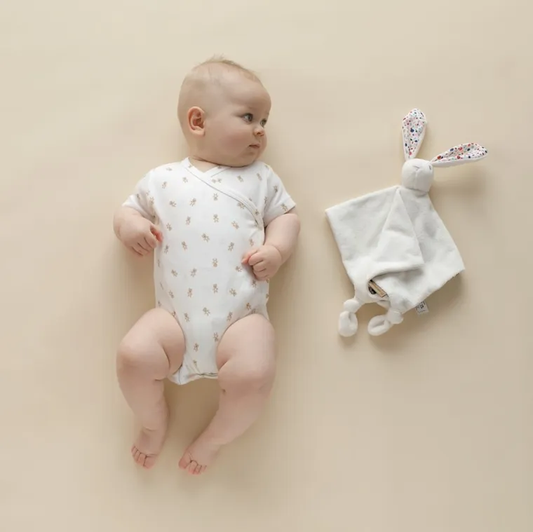 Body niemowlęce z krótkim rękawem, ecru, Pinokio