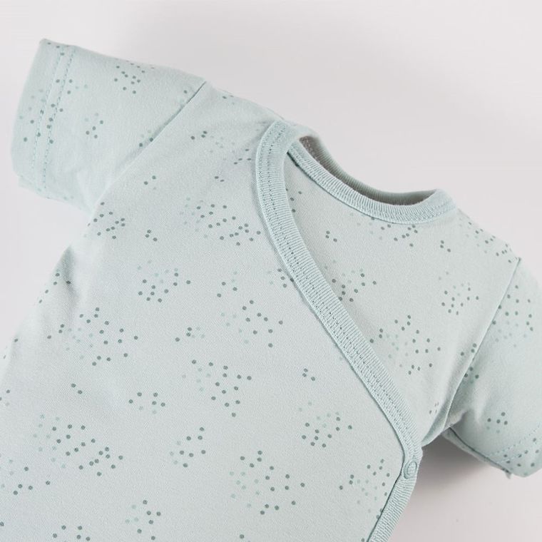 Body niemowlęce z krótkim rękawem, zielone, Eevi