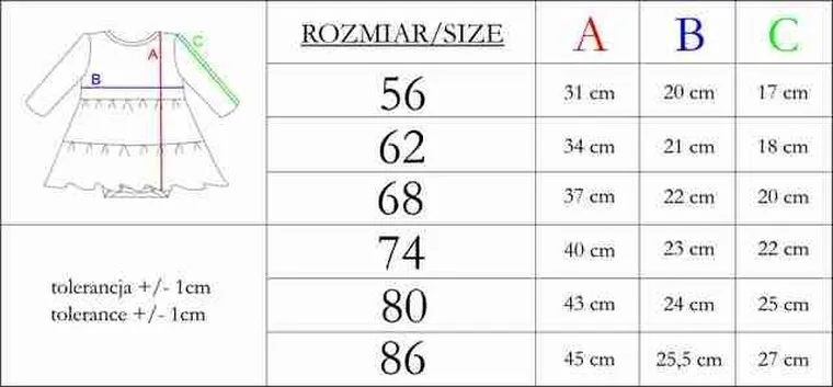 Body sukienka dziewczęce z długim rękawem, ecru, Nicol