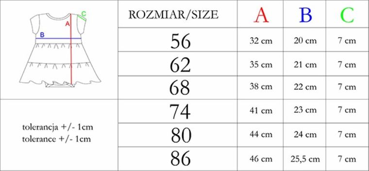 Body sukienka dziewczęce z krótkim rękawem, ecru, Nicol