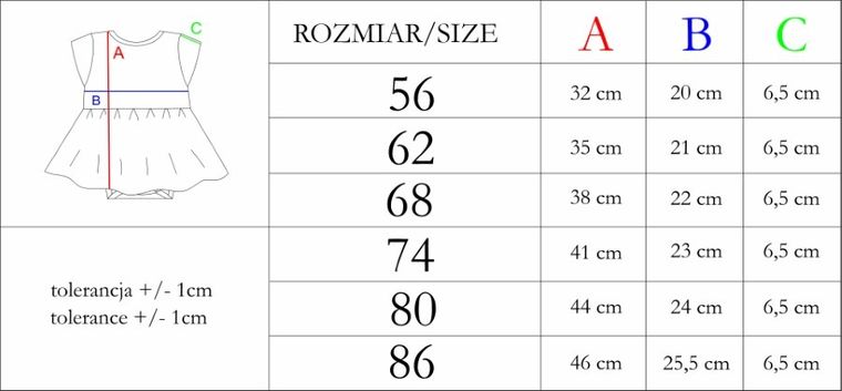 Body sukienka dziewczęce z krótkim rękawem, mix, Nicol