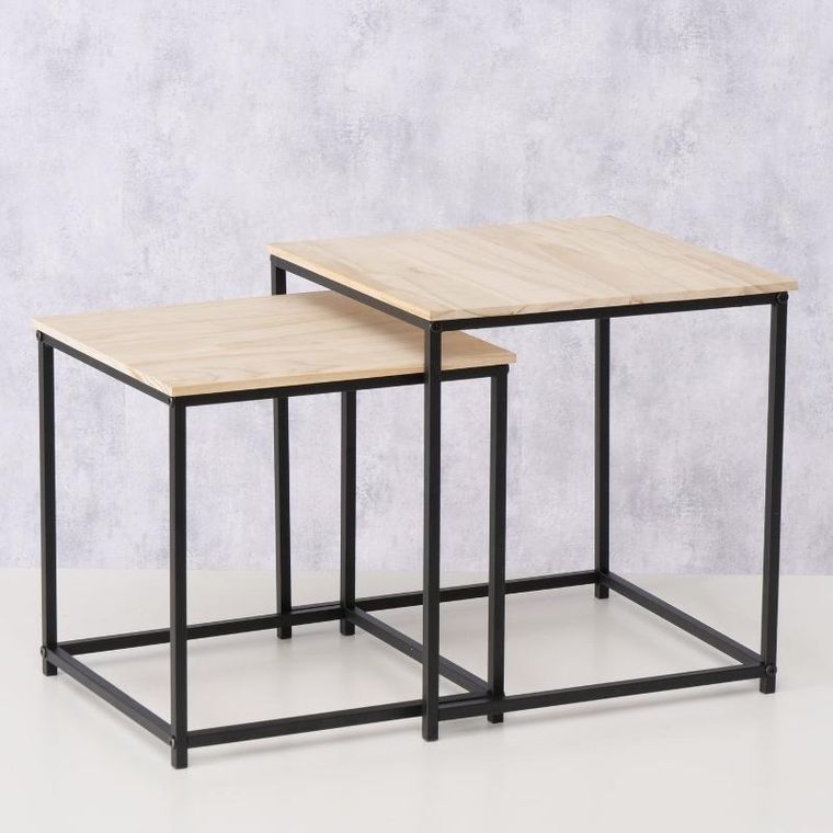 Boltze, Boras, zestaw stolików kawowych, wys. 35 cm i 40 cm