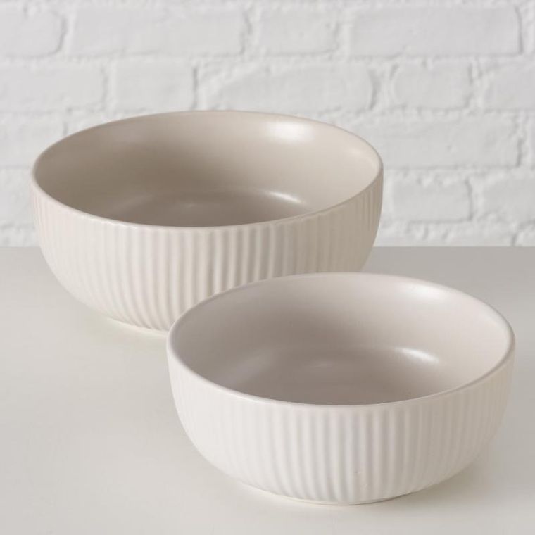 Boltze, ceramiczne miski, Ensa, średnica 18,5-22 cm, 2 szt.