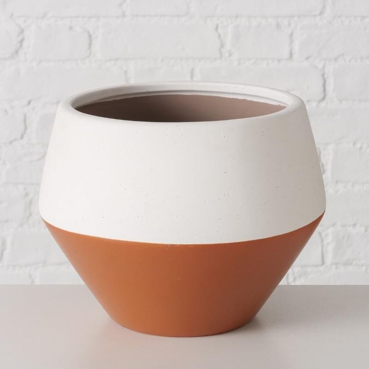 Boltze, dwukolorowa osłonka na doniczkę marlis, ø 25.5 cm