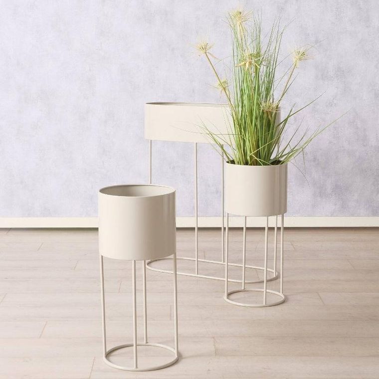 Boltze Garden, metalowe stojaki na kwiaty aurela, 3 sztuki