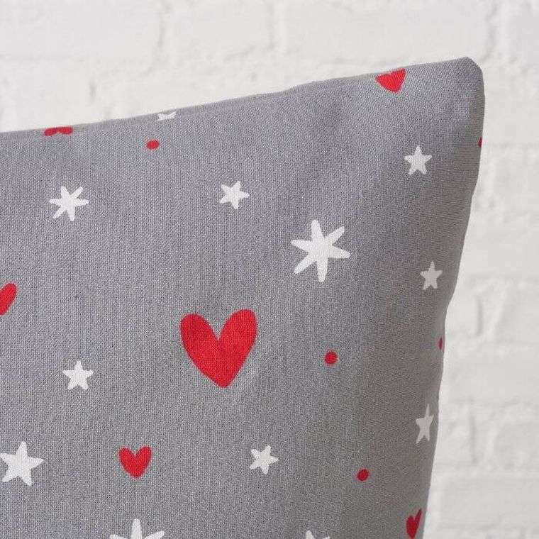 Boltze Home, Anella, ozdobna poduszka w drobny wzór, 45-45 cm