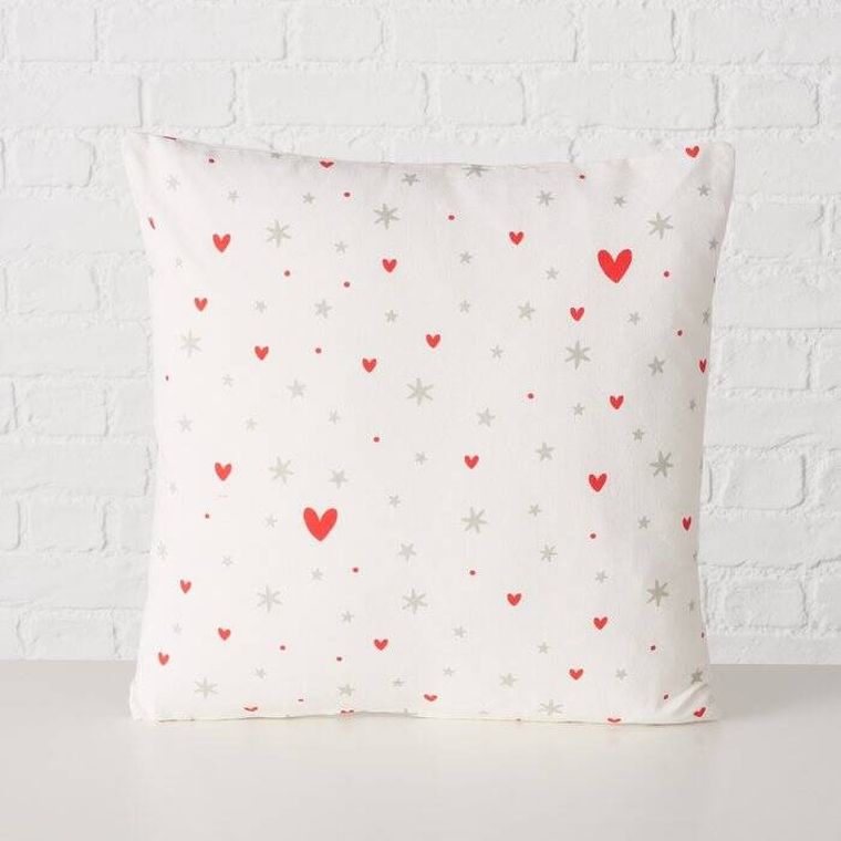 Boltze Home, Anella, ozdobna poduszka w drobny wzór, 45-45 cm