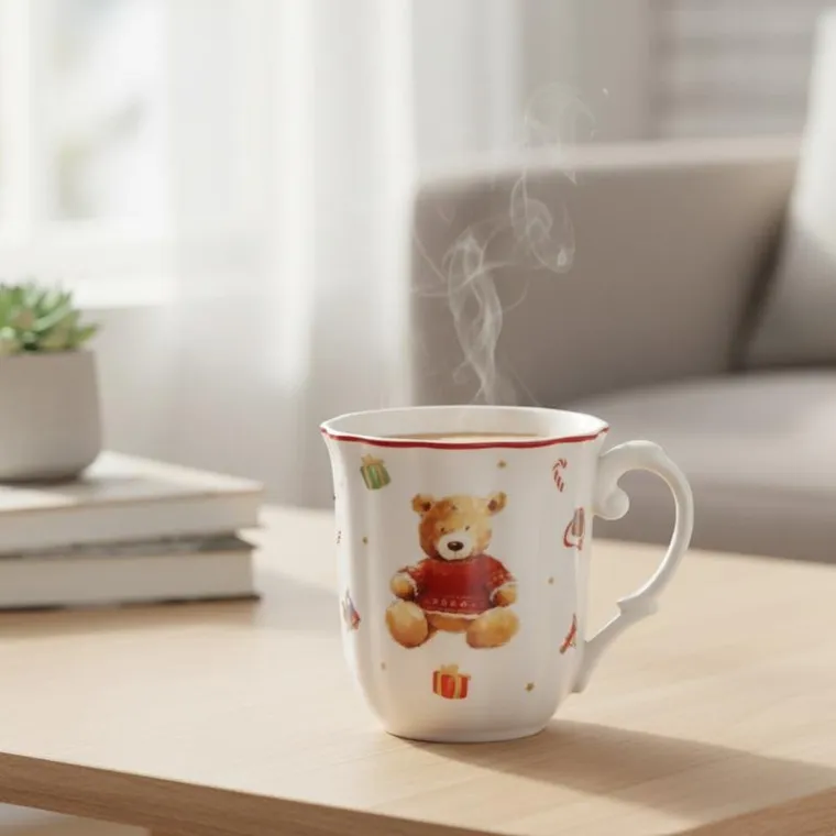 Boltze Home, Bailey, kubek z motywem misia, 350 ml