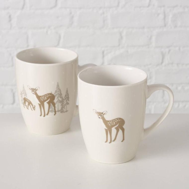Boltze Home, Bambi, kubek z motywem jelonka, 350 ml