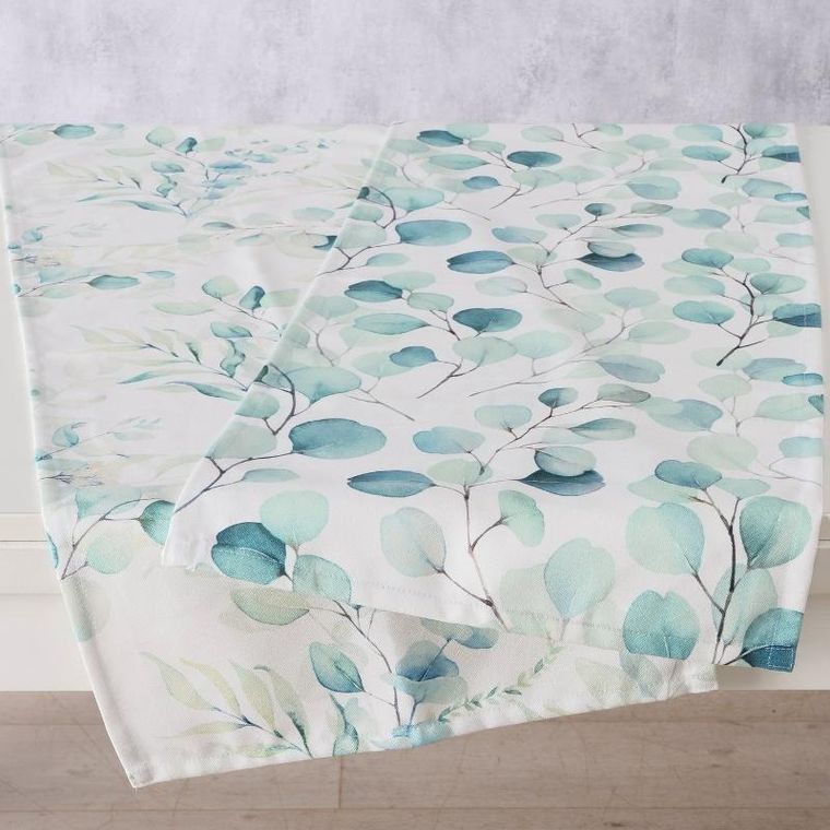 Boltze Home, bieżnik dekoracyjny z motywem roślinnym, Eukana, 40-140 cm