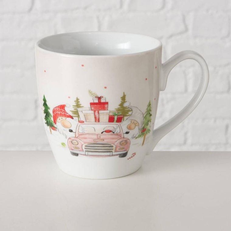Boltze Home, Carrie, kubek ze świątecznym motywem, 480 ml