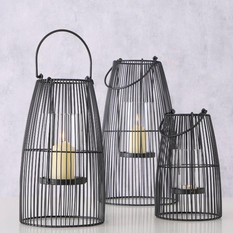 Boltze Home, Cinta, zestaw metalowych lampionów, 25 - 40 cm