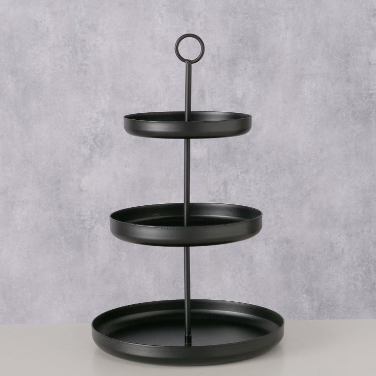 Boltze Home, Credo, metalowa patera na owoce, 3 poziomy, 32,5 cm