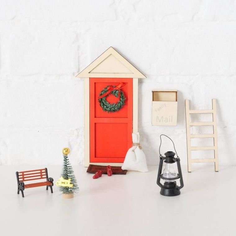 Boltze Home, Elf DIY, drzwi, ozdoba na ścianę, zrób to sam, 17 cm