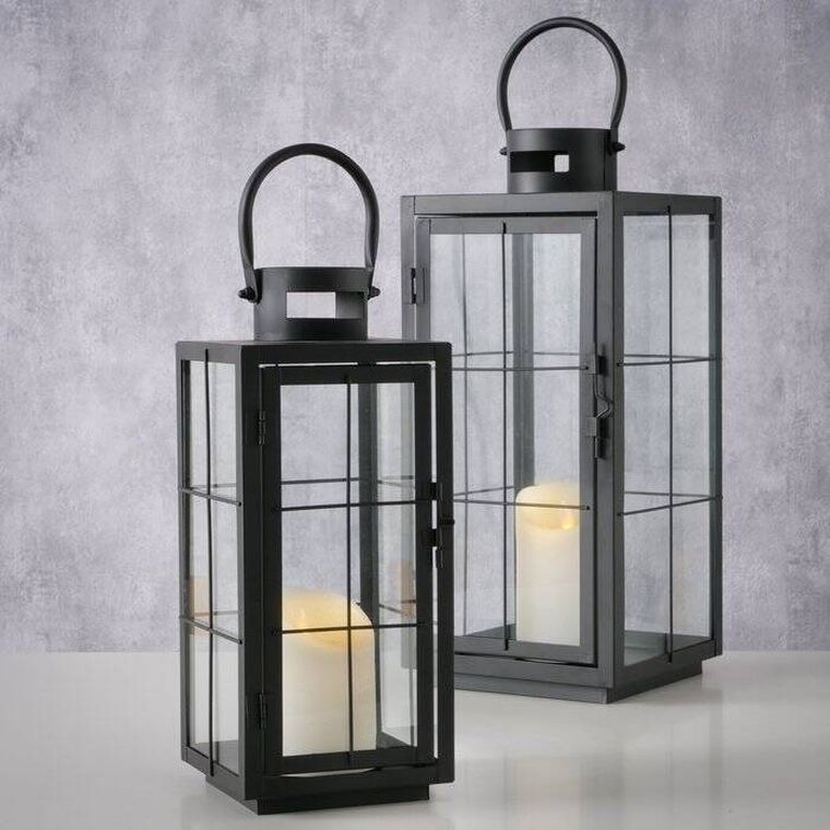 Boltze Home, Esbjerg, lampiony na świece do użytku wewnętrznego, 2 szt.