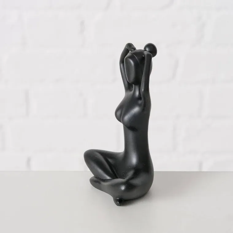 Boltze Home, figurka dekoracyjna Joga, kobieta, 10 cm
