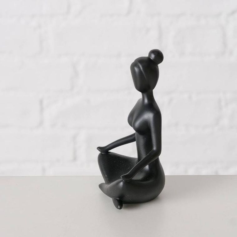 Boltze Home, figurka dekoracyjna Joga, kobieta, 10 cm