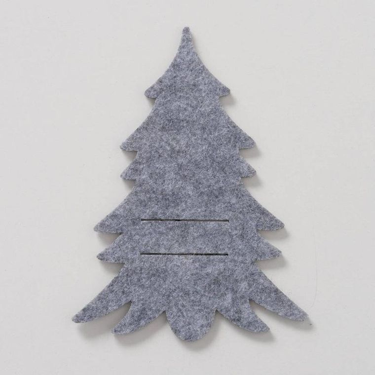 Boltze Home, Filzy, kieszonka na sztućce filcowa w kształcie choinki